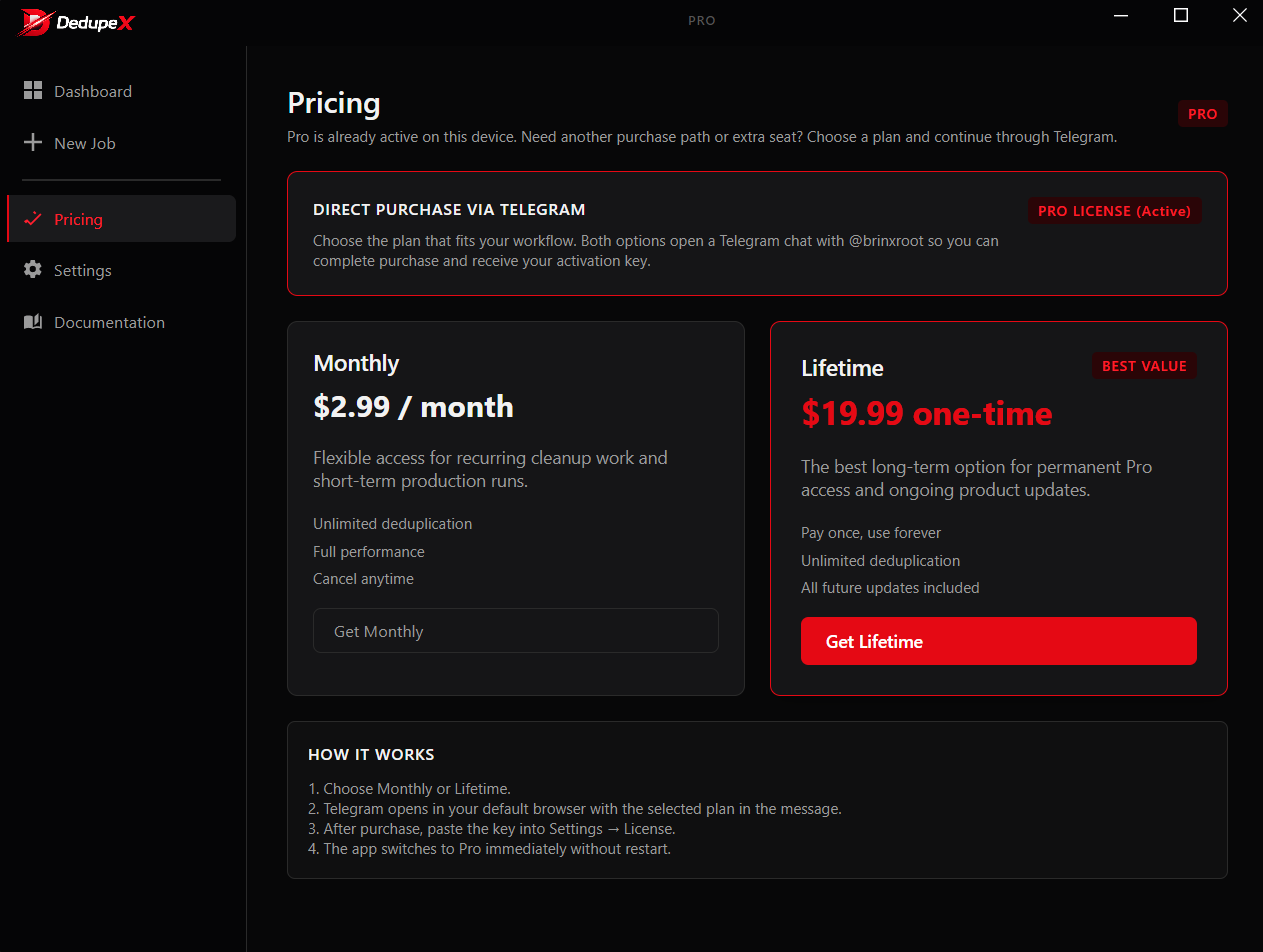 Licensing and pricing
